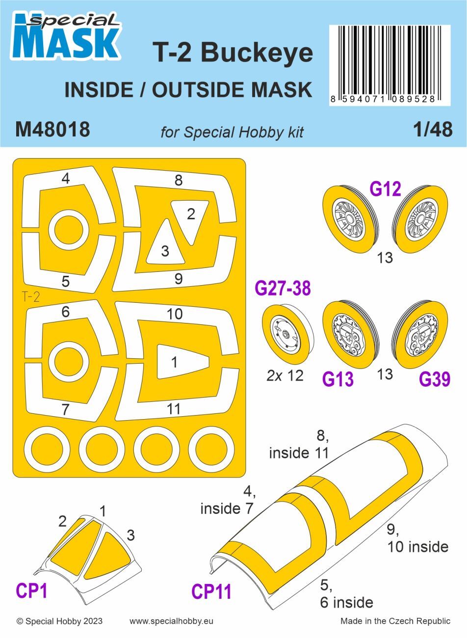 Special Hobby 1/48 T-2 Buckeye Inside/Outside MASK
