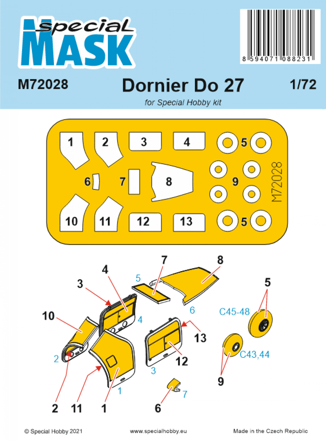 Special Hobby 1/72 Dornier Do.27 Mask