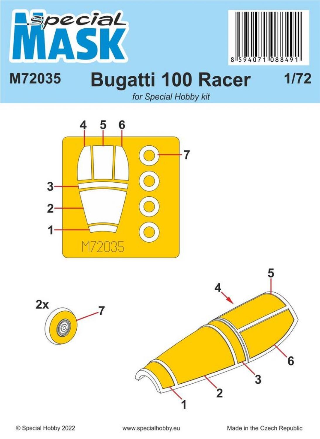 Special Hobby 1/72 Bugatti 100 MASK