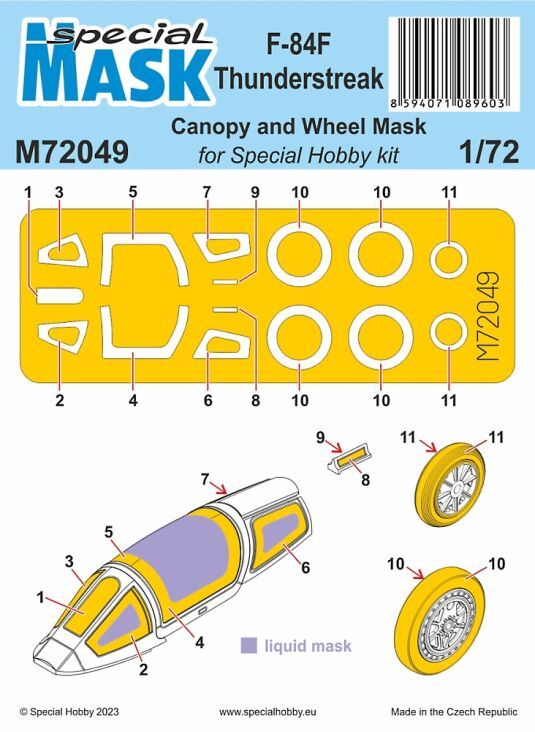 Special Hobby 1/72 F-84F Thunderstreak MASK