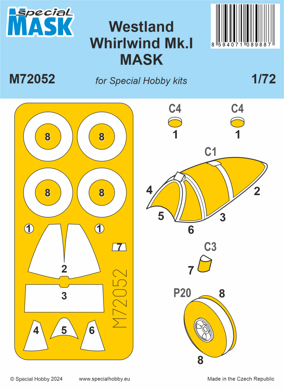 Special Hobby 1/72 Westland Whirlwind Mk.I MASK