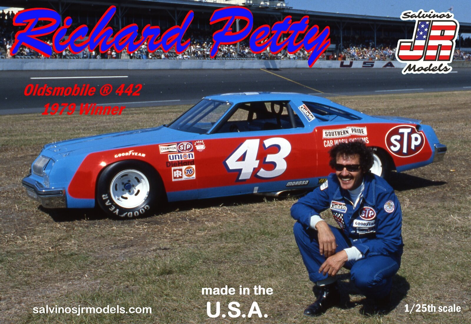 SJR-08461 Salvinos J R RPO1979D 1/25 Richard Petty #43 Oldsmobile 442 Winner 1979 Plastic Model Kit Salvinos J R Models