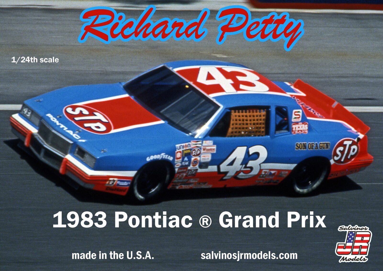 SJR-09930 Salvinos J R RPGP1983T 1/25 Richard Petty 1983 Pontiac Grand Prix Winner Plastic Model Kit Salvinos J R Models