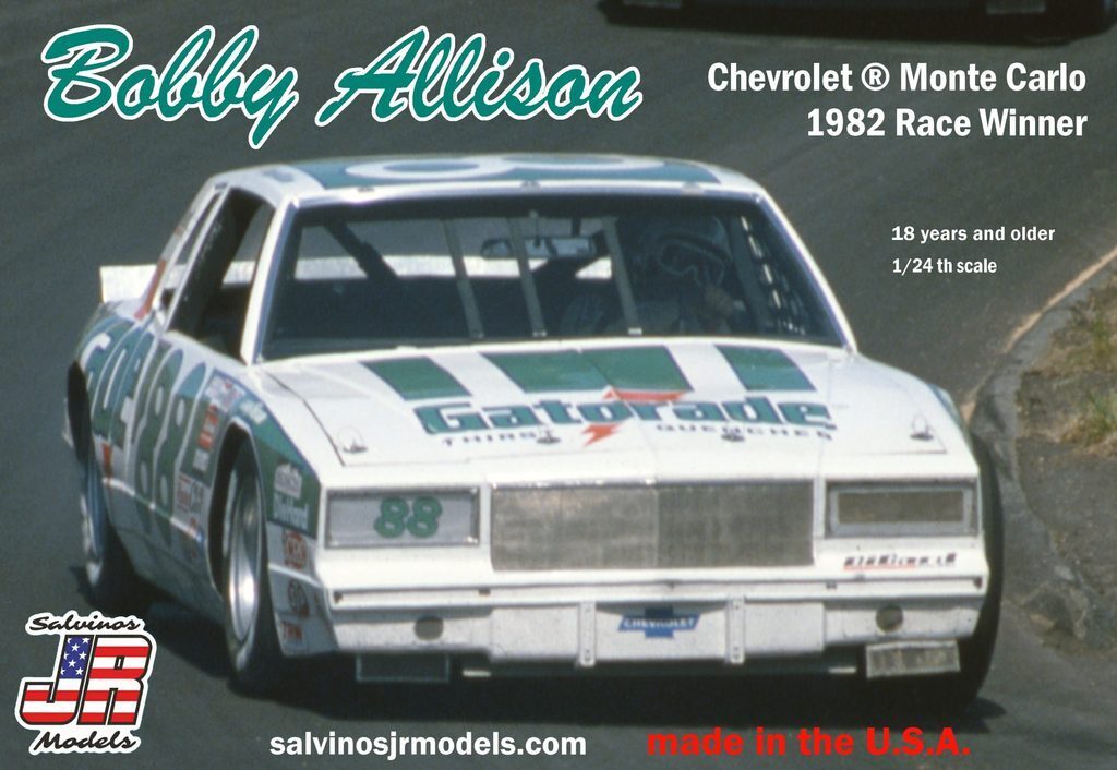 SJR-14214 Salvinos J R 1/24 Bobby Allison Chevrolet Monte Carlo 1982 Race Winner Plastic Model Kit Salvinos J R Models