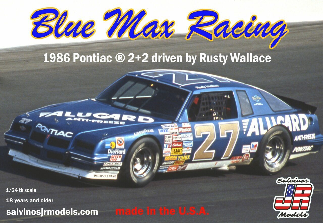 SJR-15905 Salvinos J R 1/24 Blue Max Racing 1986 2+2 Driven by Rusty Wallace Plastic Model Kit Salvinos J R Models