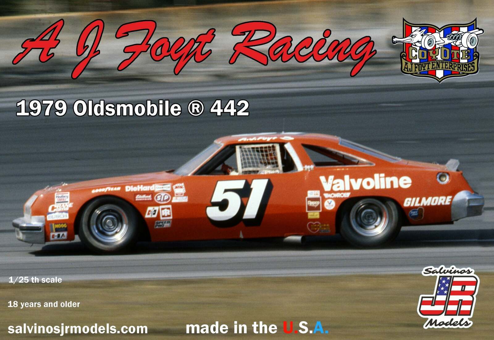 SJR-22622 Salvinos J R AJO1979D 1/24 AJ Foyt Racing 1979 Oldsmobile 442 Salvinos J R Models
