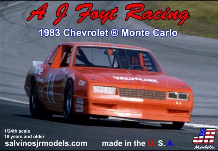 SJR-24565 Salvinos J R AJMC1983D 1/24 AJ Foyt Racing 1983 Chevrolet Monte Carlo Salvinos J R Models
