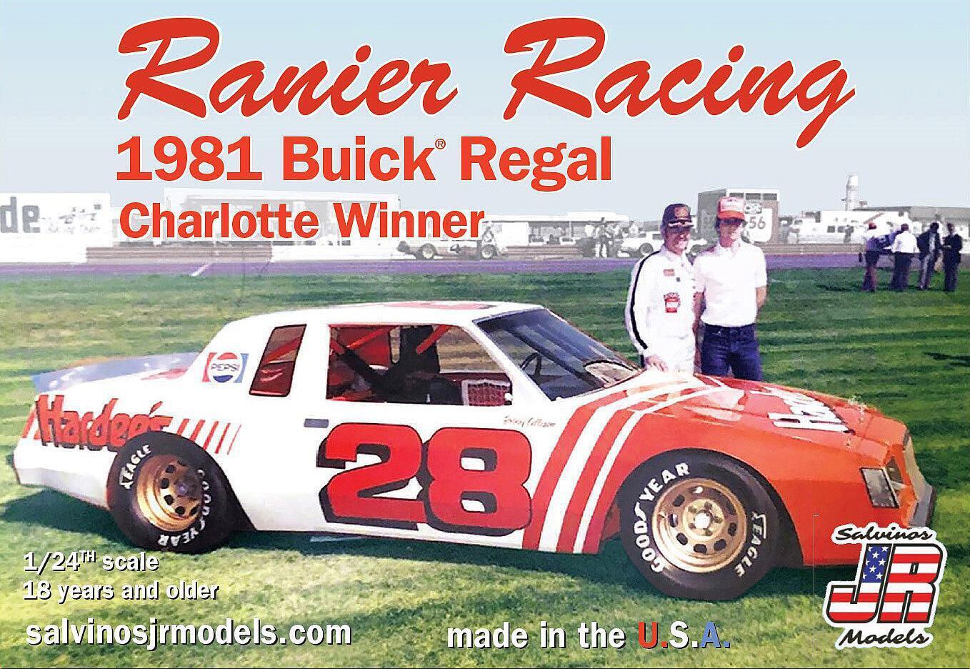 SJR-24567 Salvinos J R 1/24 Rainer Racing 1981 Buick Charlotte Winner Bobby Allison Plastic Model Kit Salvinos J R Models