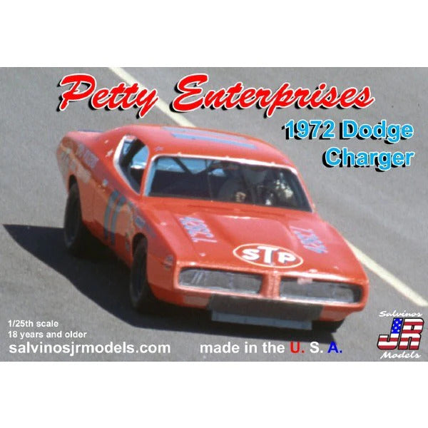 SJR-24568 Salvinos J R 1/25 Petty Enterprises 1972 Dodge Charger Plastic Model Kit Salvinos J R Models
