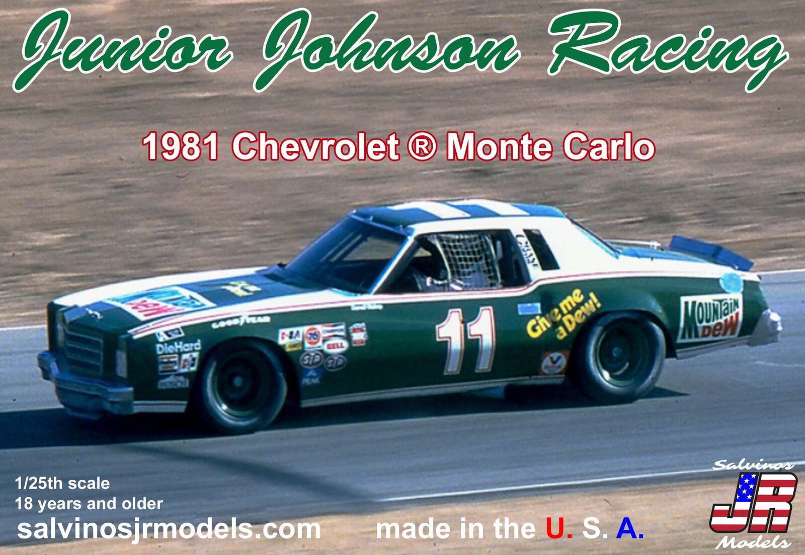 SJR-24569 Salvinos J R JJMC1981R 1/25 Junior Johnson Racing 1981 Chevrolet Monte Carlo Driver: Darrell Waltrip Salvinos J R Models