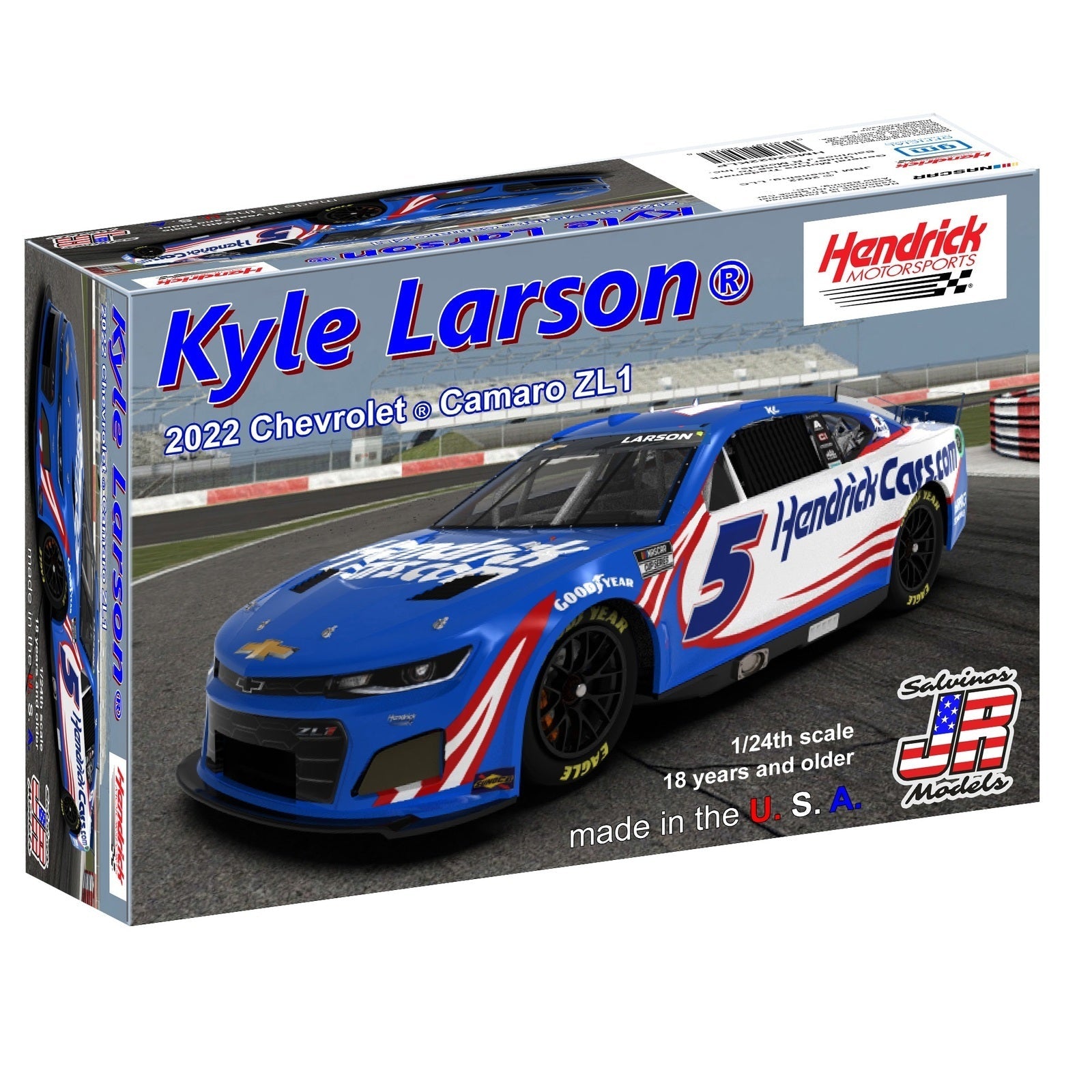 SJR-28018 Salvinos J R 1/24 Hendrick Motorsports Kyle Larson 2022 Camaro Plastic Model Kit Salvinos J R Models