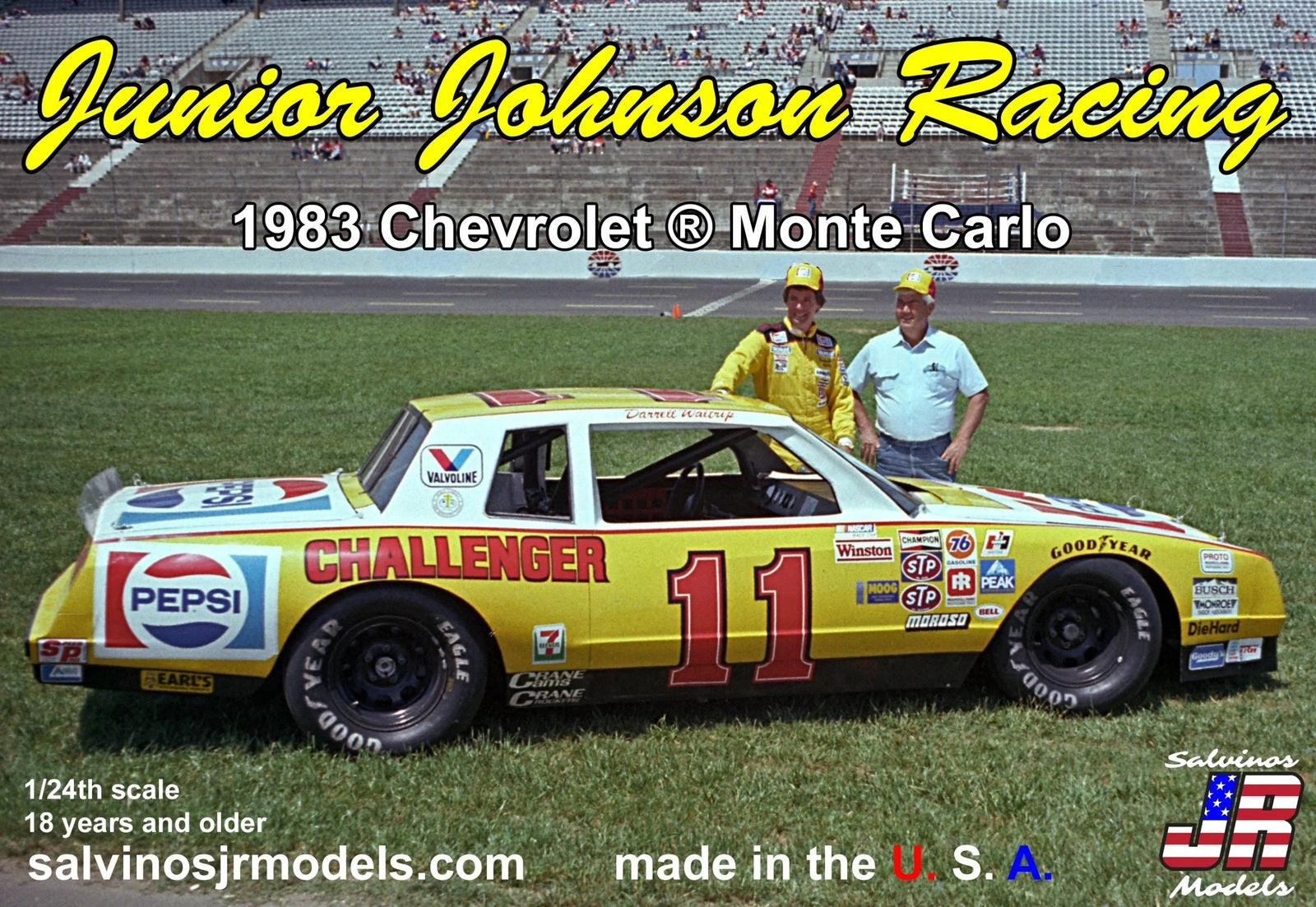 SJR-31247 Salvinos J R 1/24 Junior Johnson Racing 1983 Chevrolet Monte Carlo Plastic Model Kit Salvinos J R Models