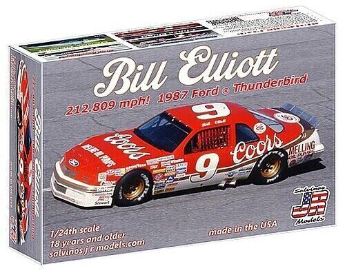 Salvinos J R 1/24 Bill Elliott 1987 Ford Thunderbird "212 MPH" Plastic Model Kit [BEF1987T]