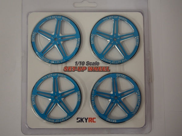 SK-600069-07 Set Up Wheel 1/10 (blue) Sky Rc