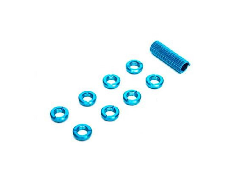 SPMA1300 Spektrum Radio Blue Switch Nuts with Wrench, 8pcs