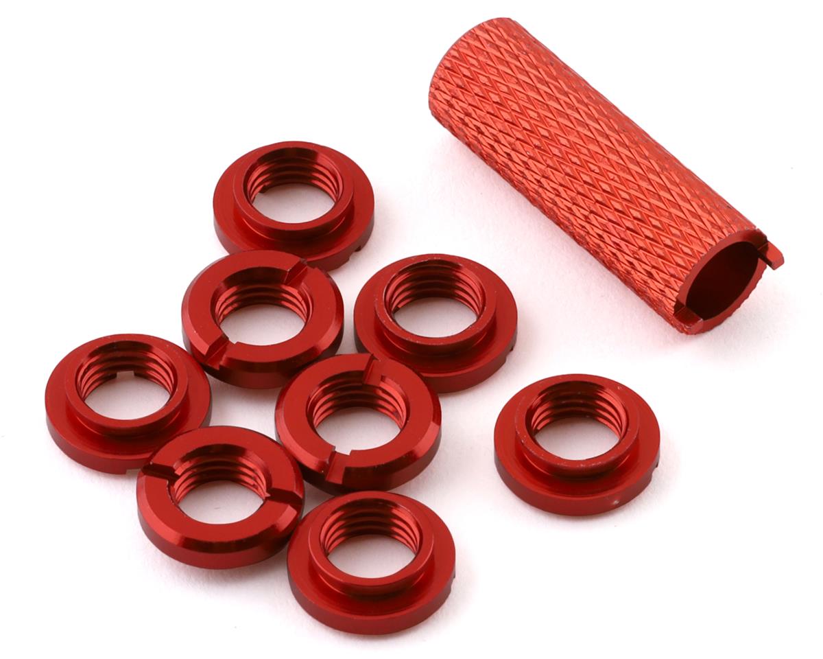 SPMA1301 Spektrum Radio Red Switch Nuts with Wrench, 8pcs Spektrum