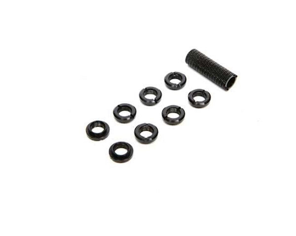 SPMA1302 Spektrum Radio Black Switch Nuts with Wrench, 8pcs