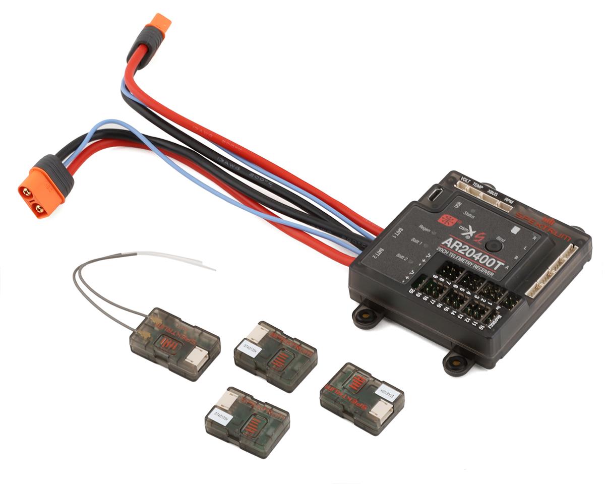SPMAR20400T Spektrum AR20400T 20 Channel PowerSafe Telemetry Receiver Spektrum