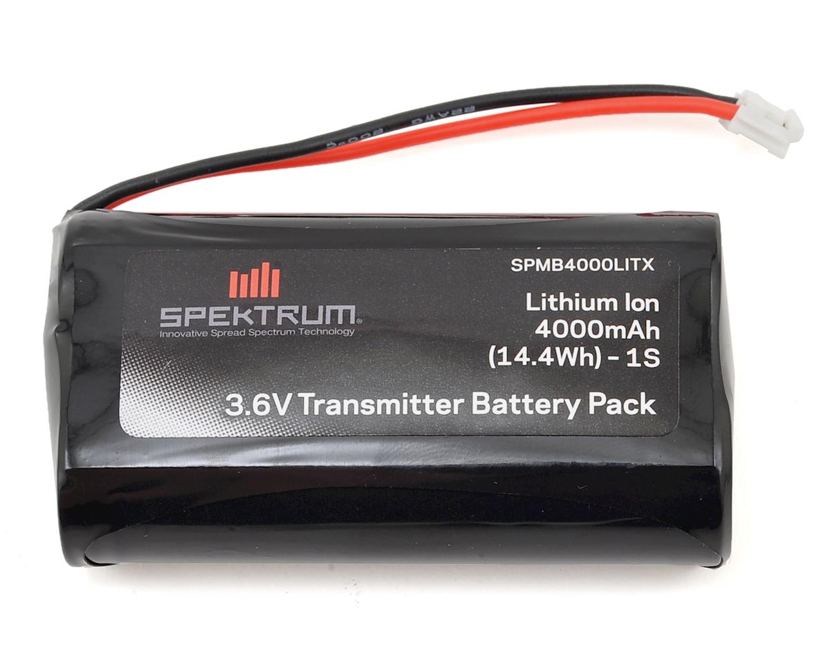 SPMB4000LITX Spektrum 4000mah 1S 3.6v Li-Ion Transmitter Battery, DX6R Spektrum