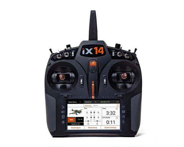 SPMR14000 Spektrum iX14 2.4Ghz DSM-X 14 Channel Transmitter Only, SPMR14000