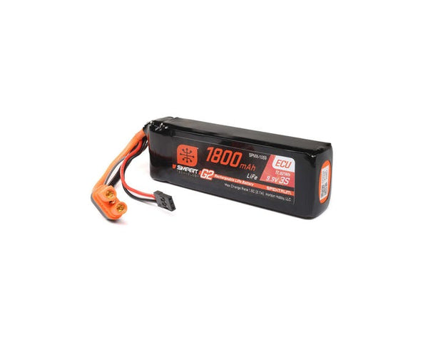 Spektrum 1800mAh 3S 10C Smart G2 ECU LiFe Battery with IC3 Connector