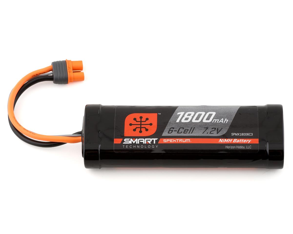 SPMX18006C3 Spektrum 1800mAh 7.2V Smart NiMH Battery with IC3 Connector Spektrum