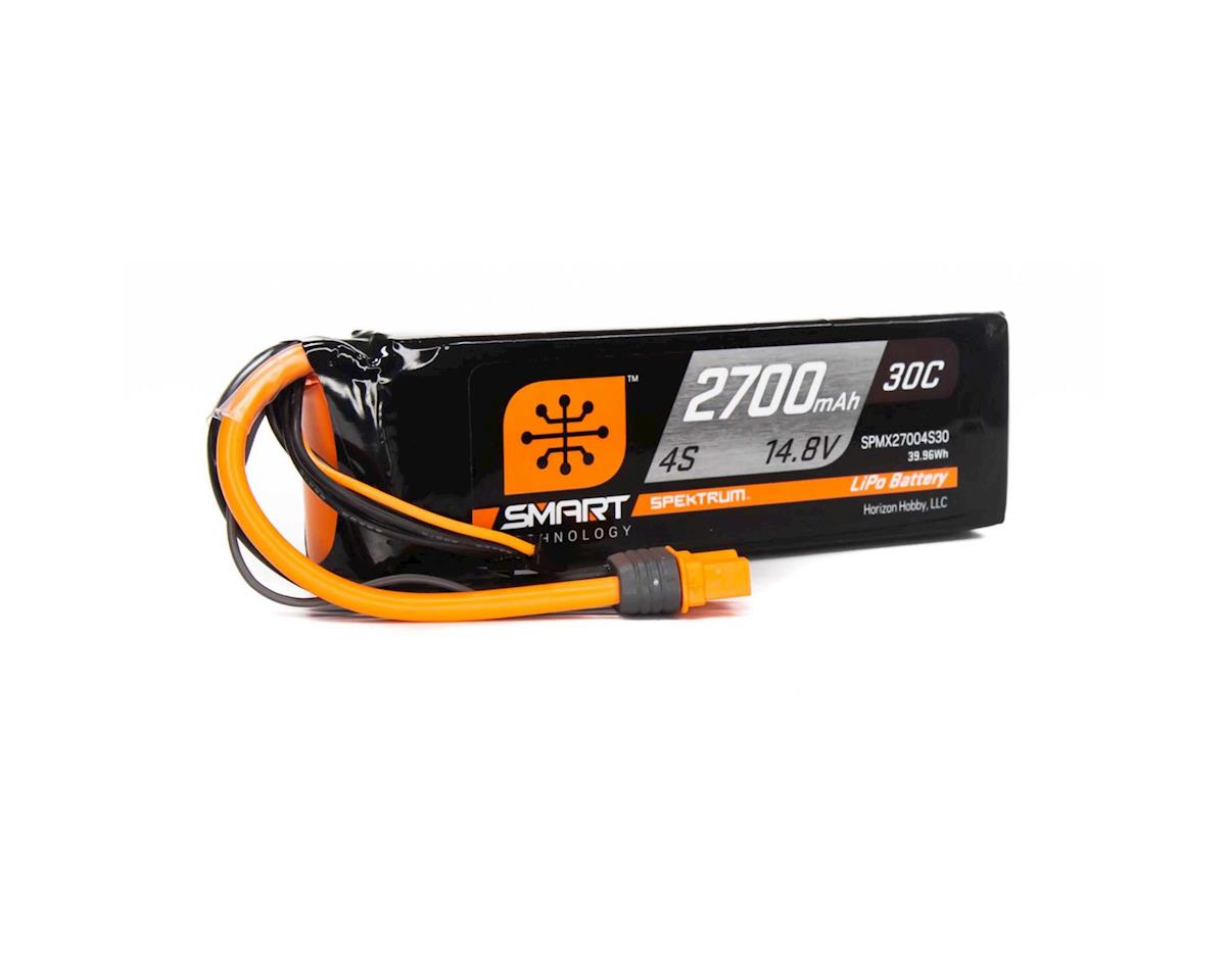 SPMX27004S30 Spektrum 2700mah 4S 14.8v 30C Smart LiPo Battery with IC3 Connector Spektrum