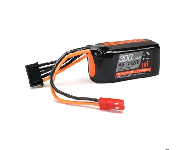 SPMX3004SJ30 Spektrum 300mah 4S 14.8V 30c LiPo Battery with JST Connector suit Micro Draco