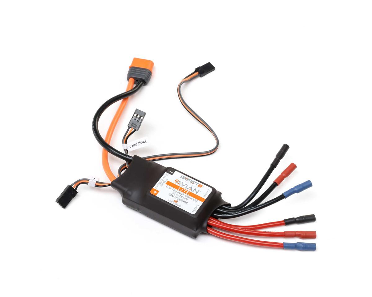 Spektrum Avian 40A 3-4S Dual Smart Lite Brushless ESC - SPMXAE0240D
