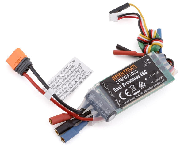 SPMXAE1020 Spektrum Dual Brushless ESC, 230S SMART