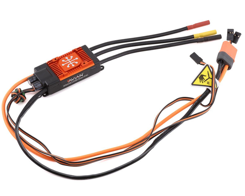 SPMXAE1100A Spektrum Avian 100A Brushless Smart ESC, Long Wire Version