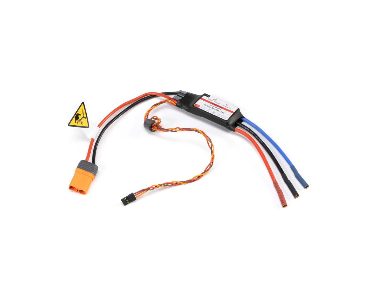 Spektrum 70A 3-6S Brushless ESC with IC5 Connector, Conscendo 2.0m - SPMXAE70G