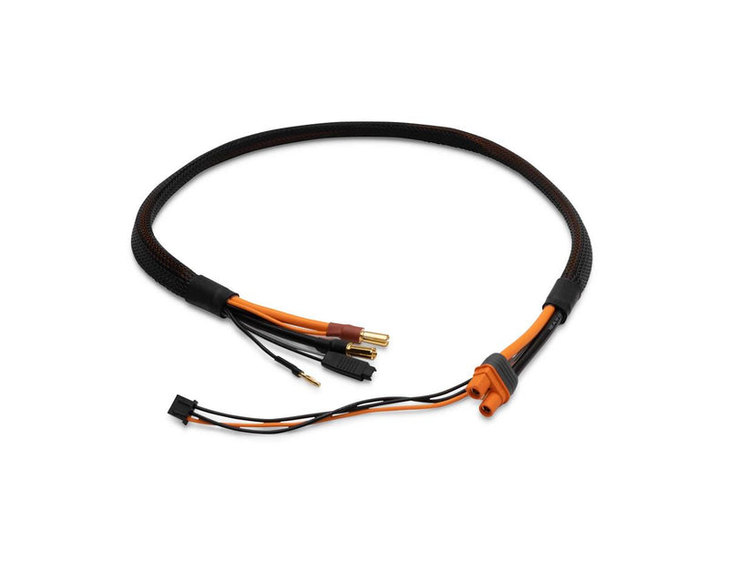 SPMXCA329 Spektrum Pro Series Race 2S Charge Cable, IC3 to 5mm Bullets, 2ft