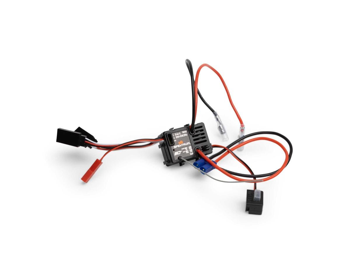 SPMXSE2525RX Spektrum 2 in 1 25A ESC/RX Unit, Capra UTB18 Spektrum