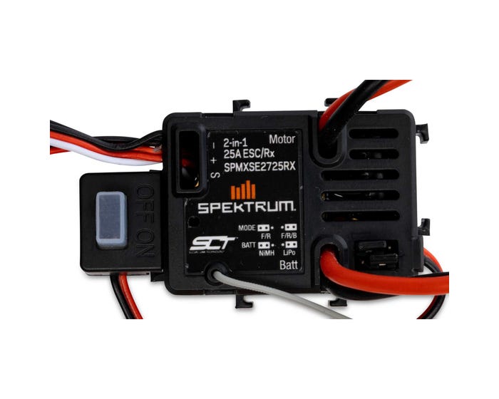 Spektrum 25A ESC and SLT RX with IC2 Connector, suit 1/18 Rock Crawler Spektrum