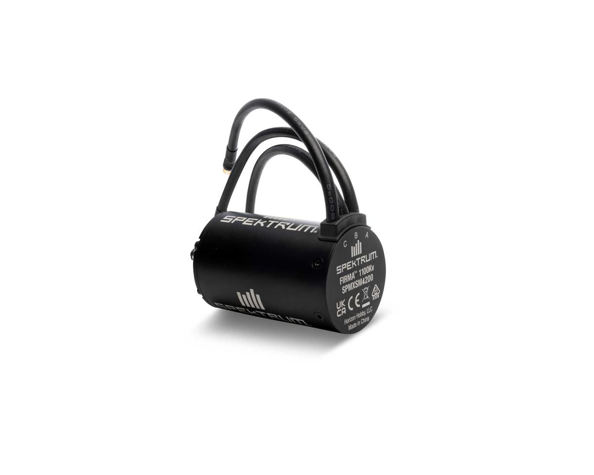 SPMXSM4200 Spektrum Firma 5687 1100KV 4-Pole Brushless Motor with 8mm Shaft Spektrum