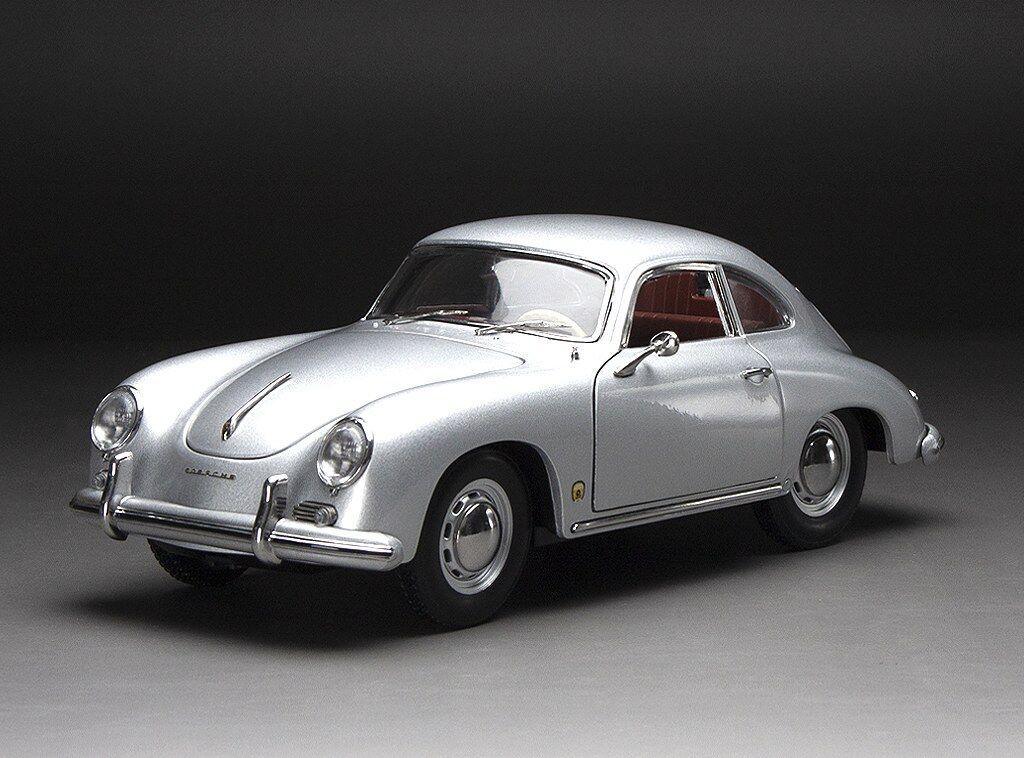 Sun Star 1/18 1957 Porsche 356A 1500 GS Carrera GT - Silver Metallic