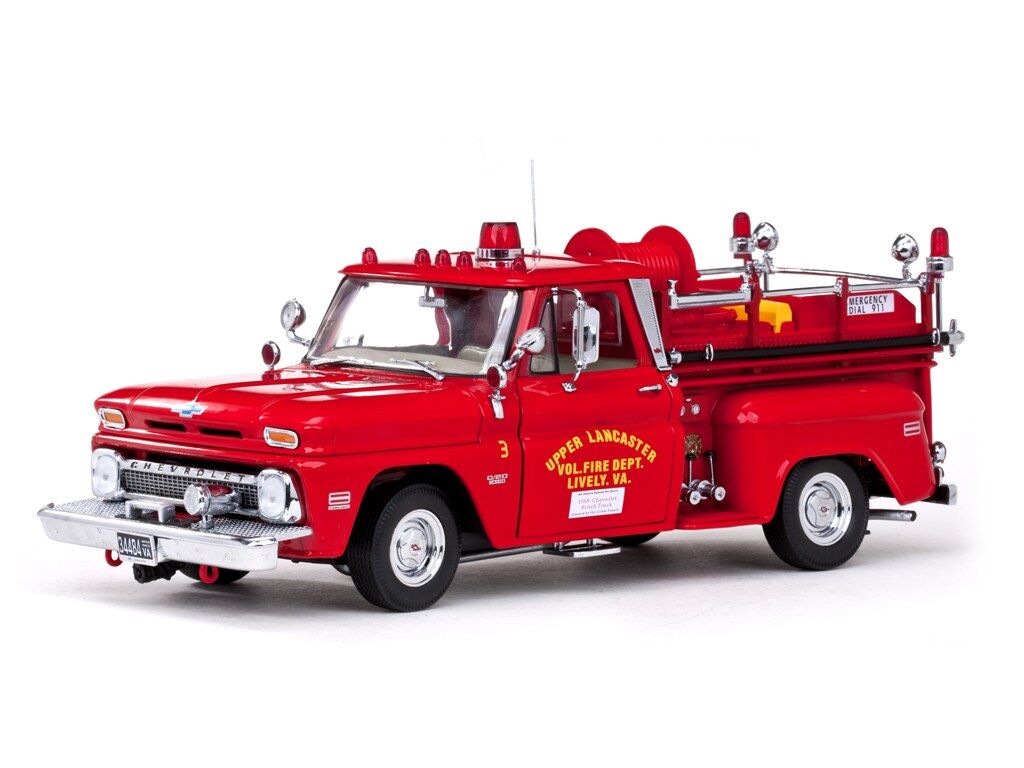 Sun Star 1/18 1965 Chevrolet C-20 Fire Truck - Red