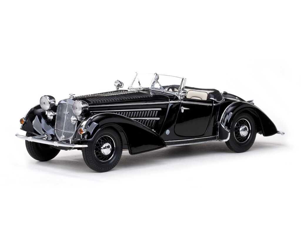 Sun Star 1/18 1939 HORCH 855 ROADSTER - Black