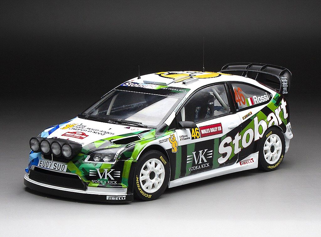 Sun Star 1/18 Ford Focus RS WRC07 - #46 V.Rossi/C.Cassina - 2008 Wales Rally GB (limited edition 1999pcs)