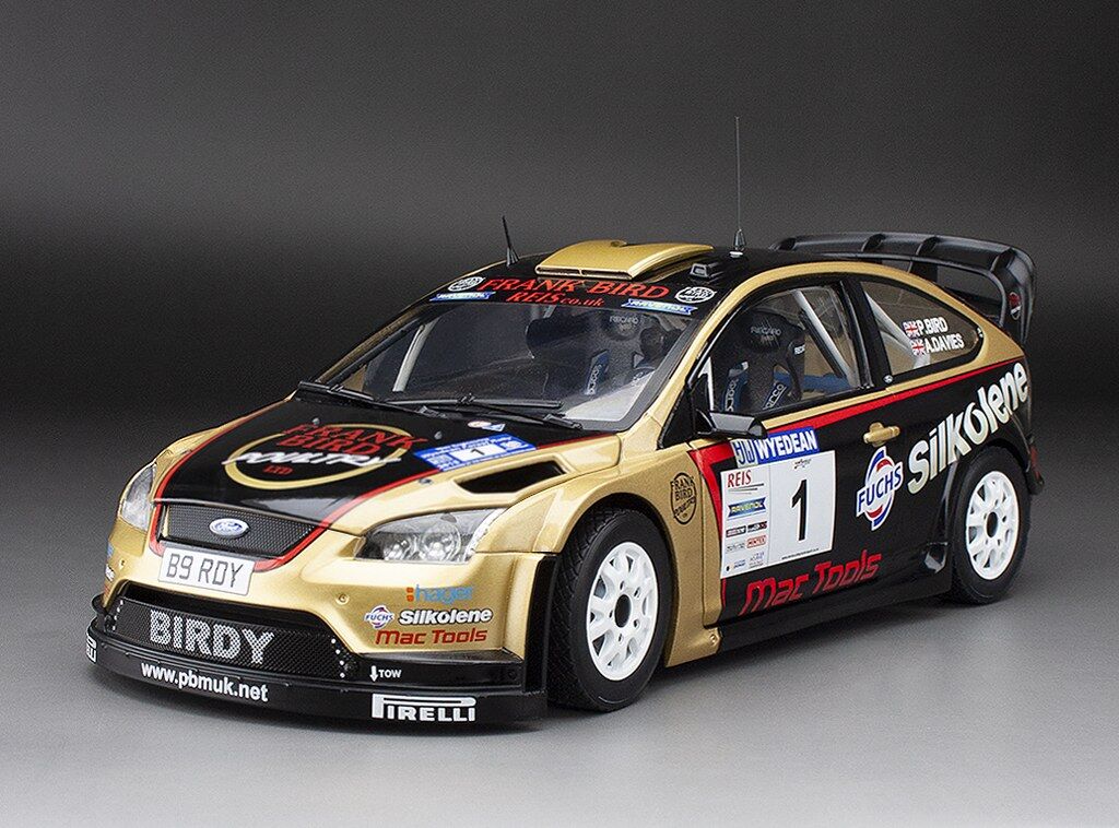 Sun Star 1/18 Ford Focus RS WRC '08 - #1 P.Bird/A.Davies - Winner Wyedean Forest Rally 2015 (limited edition 999pcs)