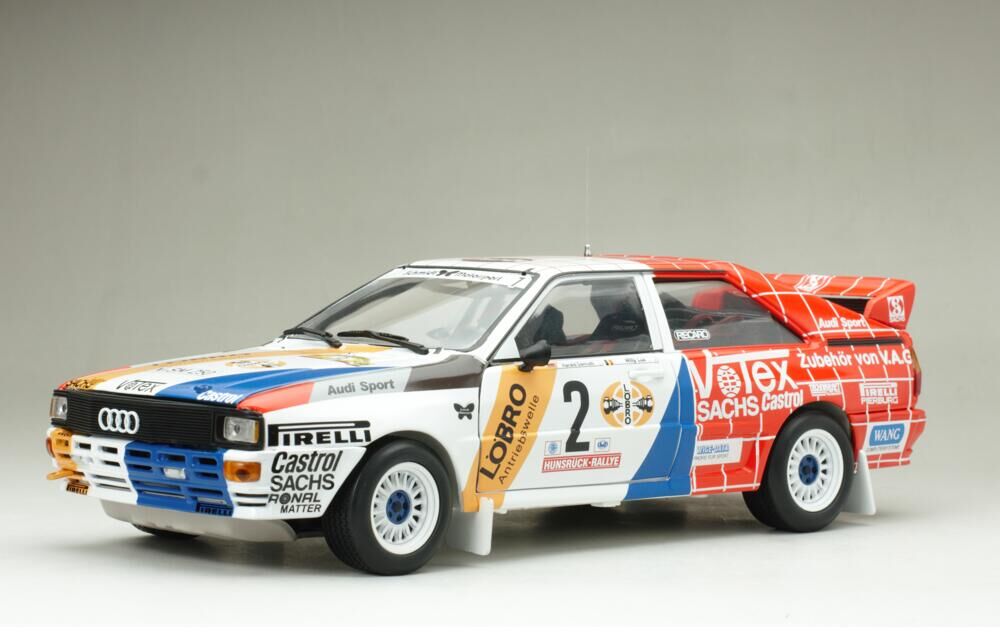 Sun Star 1/18 Audi Quattro A1 -#2 H.Demuth/W.Lux - Winner Int. AvD/STH HunsrÃ¼ck- Rallye 1984