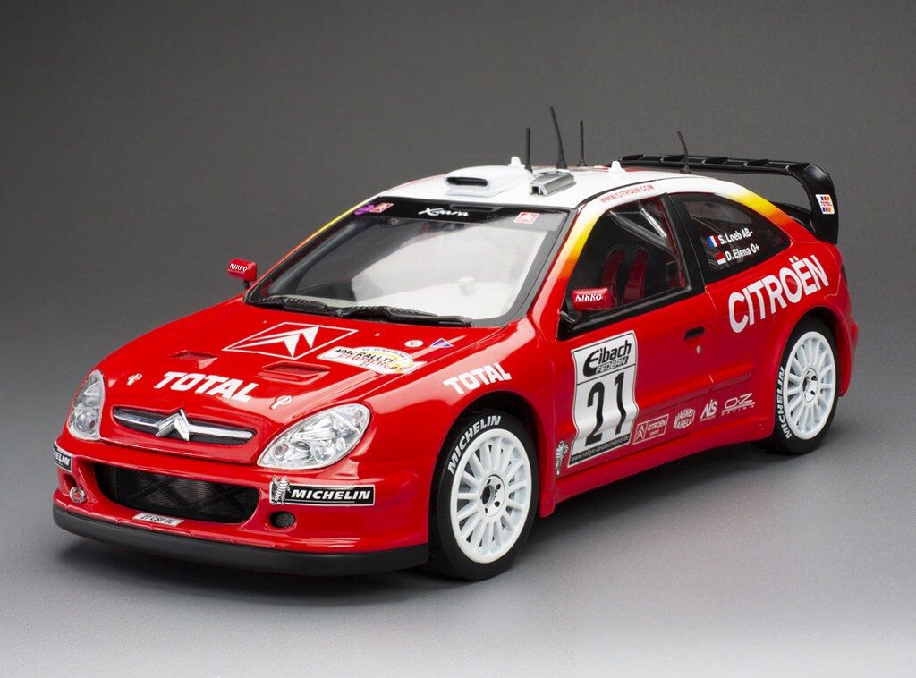 Sun Star 1/18 CitroÃ«n Xsara WRC - #21 S.Loeb/D.Elena Winner ADAC Rallye Deutschland 2002 (limited edition 999pcs) Diecast Model Car