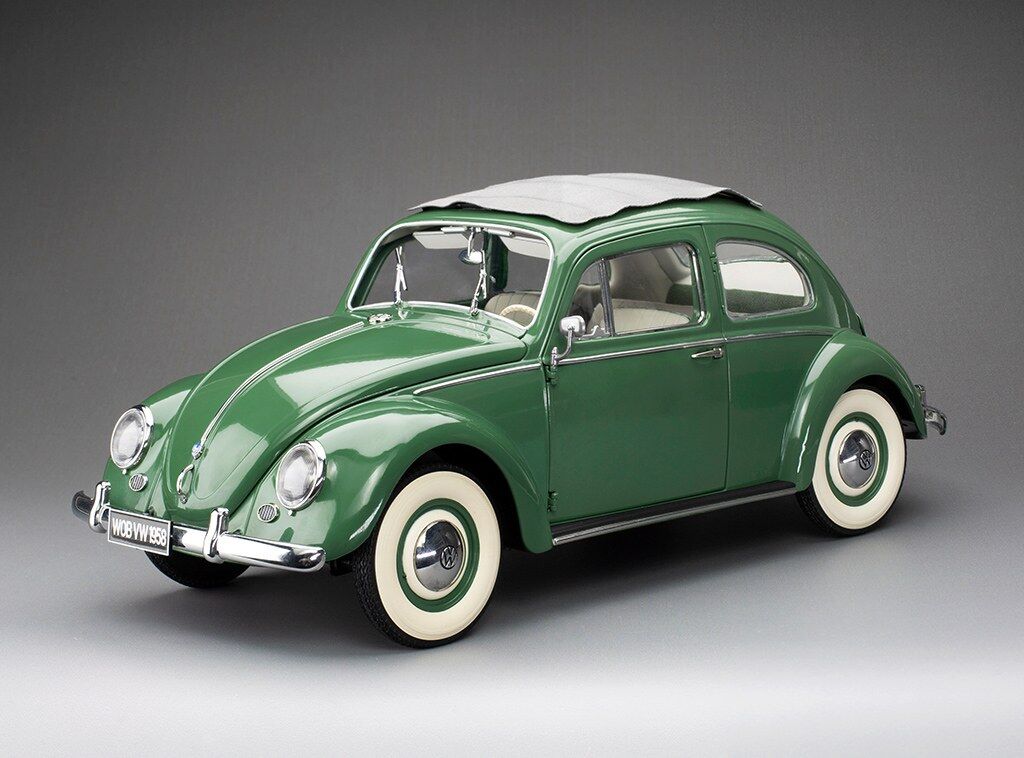 Sun Star 1/12 1958 Volkswagen Beetle Saloon Opening Roof - Agave Green (Limited Edition 1500pcs)