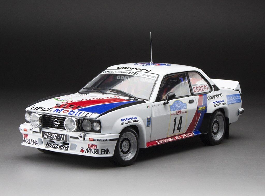 Sun Star 1/18 Opel Ascona 400 -#14 M.Biasion/T.Siviero-Targa Florio Rally 1981 (Limited edition 998pcs)