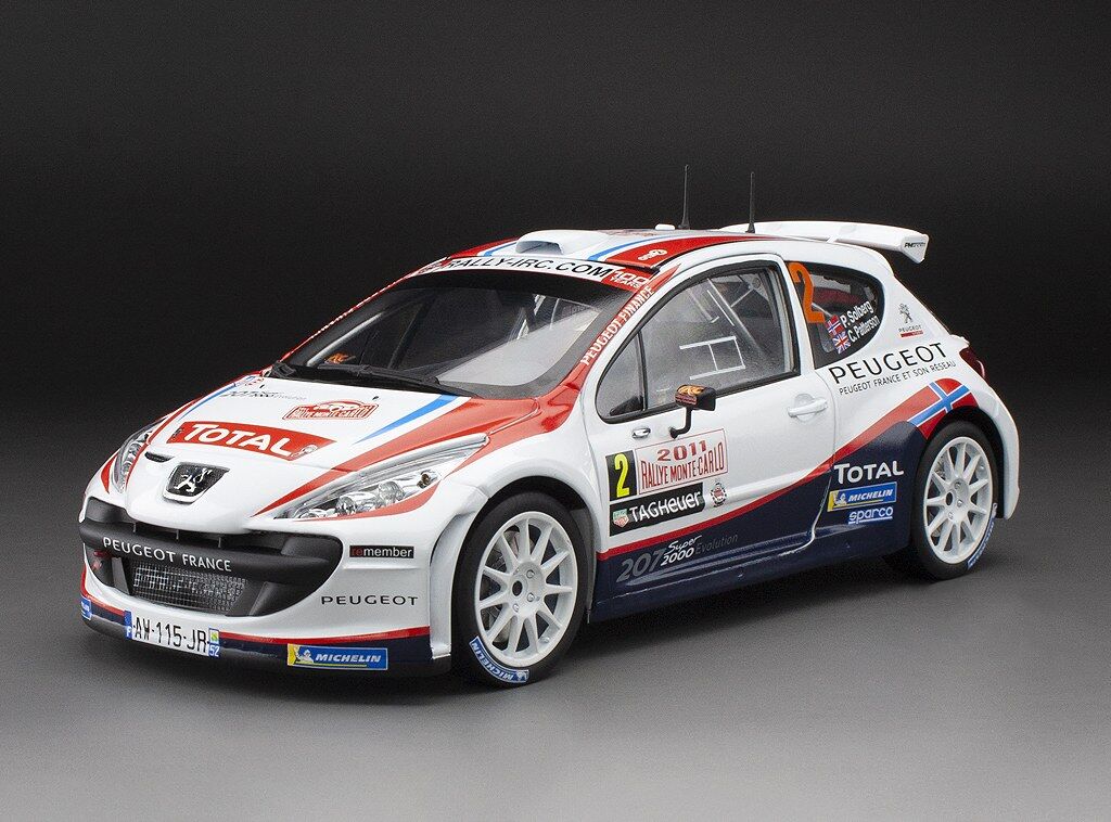 Sun Star 1/18 Peugeot 207 S2000 - #2 P.Solberg /C.Patterson - Rallye Automobile Monte- Carlo 2011 (limited edition 999pcs)