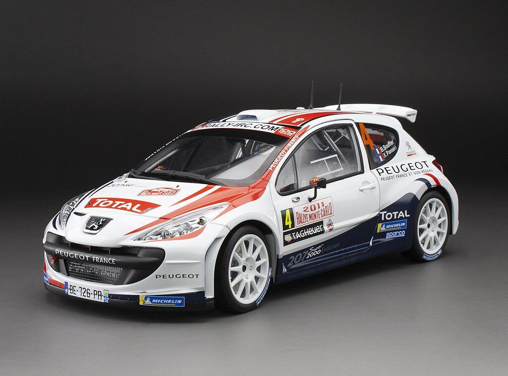 Sun Star 1/18 Peugeot 207 S2000 - #4 B.Bouffier / X.Panseri - Rallye Automobile Monte- Carlo 2011 winner (limited edition 999pcs)