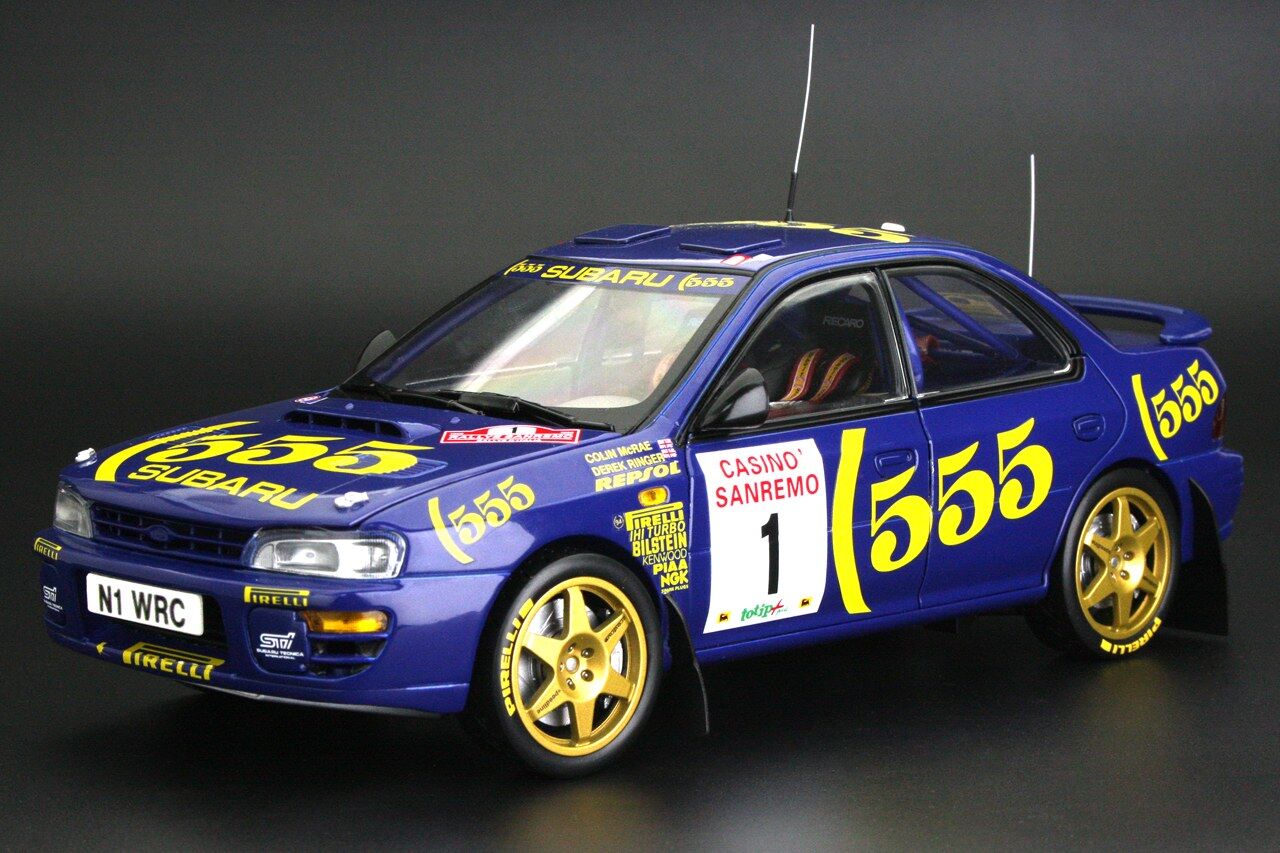 Sun Star 1/18 Subaru Impreza 555 - #1 C.McRae/D.Ringer - Winner Rallye Sanremo 1996 (limited edition 999pcs)