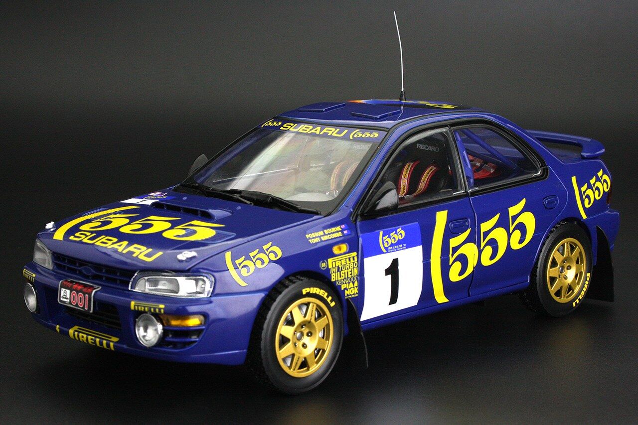 Sun Star 1/18 Subaru Impreza 555 - #1 P.Bourne/T.Sircombe- Winner 555 Hong Kong Beijing Rally 1994 (limited edition 399pcs)
