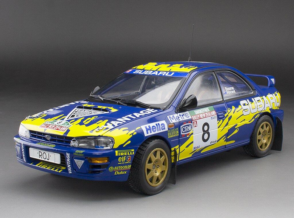Sun Star 1/18 Subaru Impreza 555 - #8 P.Bourne/G.Vincent - Rally of New Zealand 1997 (limited edition 999pcs)